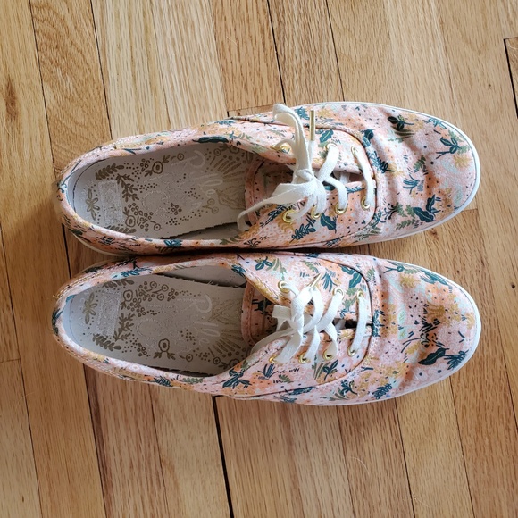 Keds Rifle Paper floral sneakers sz 7 - Picture 9 of 13